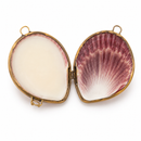 Kitty Karma Studio: Open seashell compact showing solid perfume