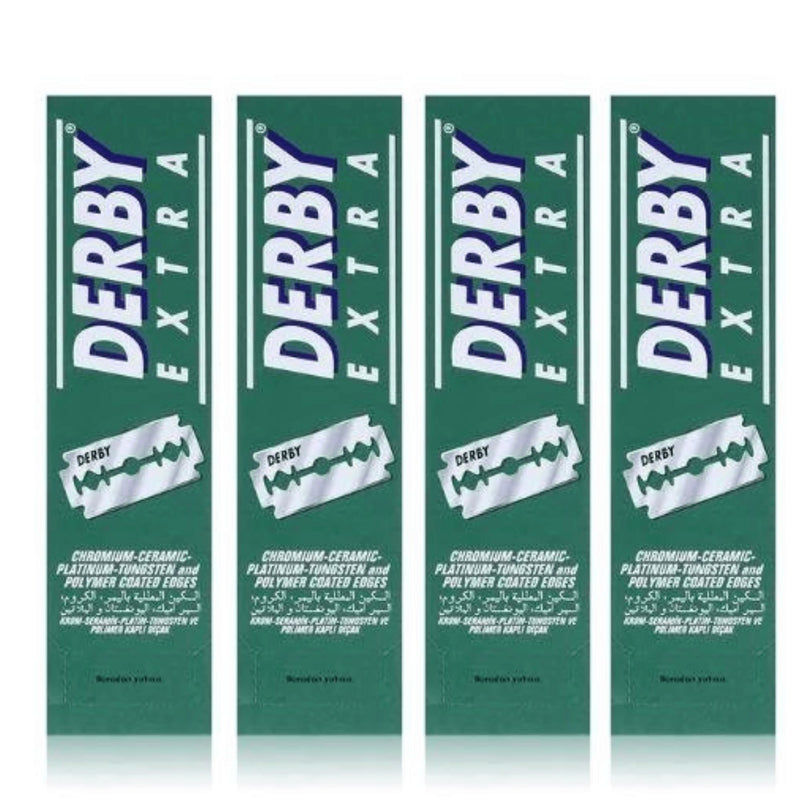 Derby Double Edge Razor Blades 100Pcs Razors & Razor Blades BarberSets 4x Pack 
