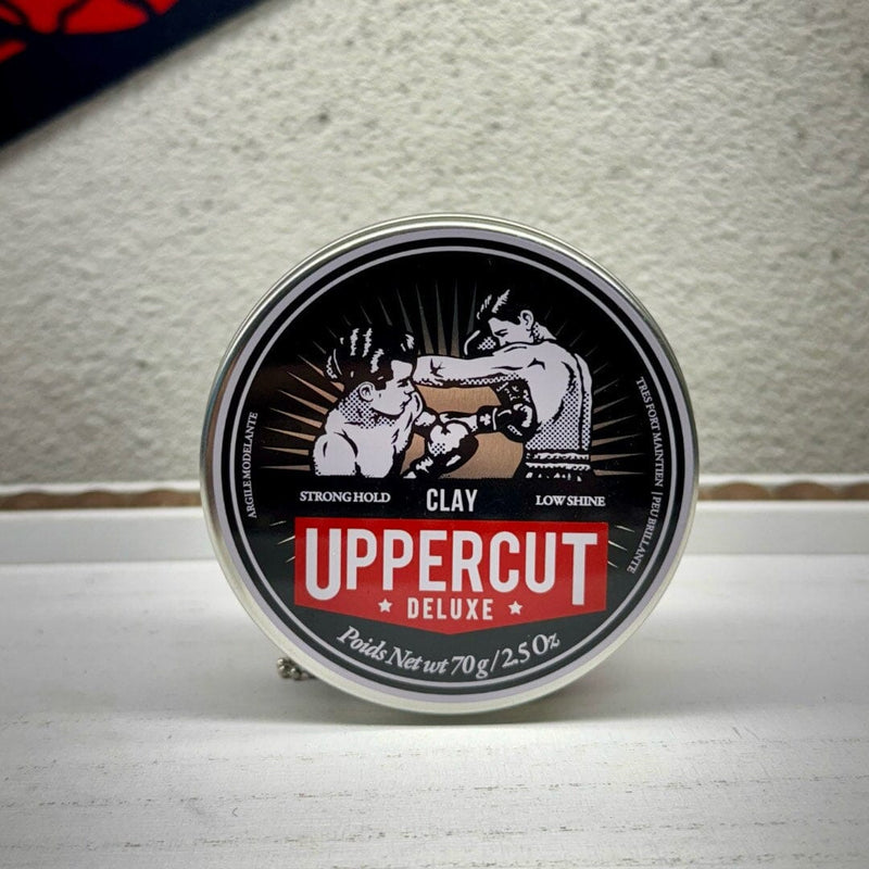 Uppercut Deluxe Clay Pomade | Strong Hold, Matte Finish, 2.5oz Pomades & Hair Clay BUYBARBER.COM 
