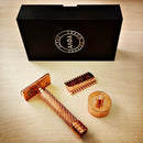 Alpha Shaving Works Copper Guido Double Edge Safety Razor