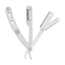 The Shave Factory Straight Edge Razor Kit (Steel Razor / 300 Derby Professional Single Edge Razor Blades) BarberSets 