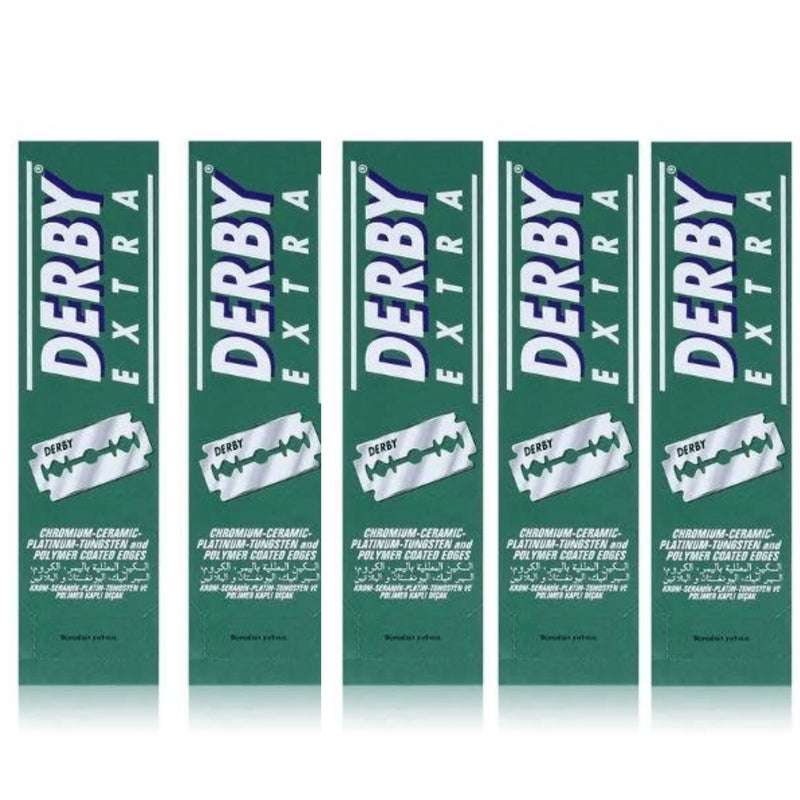 Derby Double Edge Razor Blades 100Pcs Razors & Razor Blades BarberSets 5x Pack 