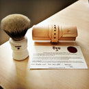 Oku Ronda 26mm Badger Shaving Brush In Titanium White