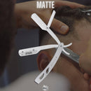 The Shave Factory Straight Edge Razor Kit (Matte/Arko Shaving Soap / 100 Derby Professional Single Edge Razor Blades) BarberSets 
