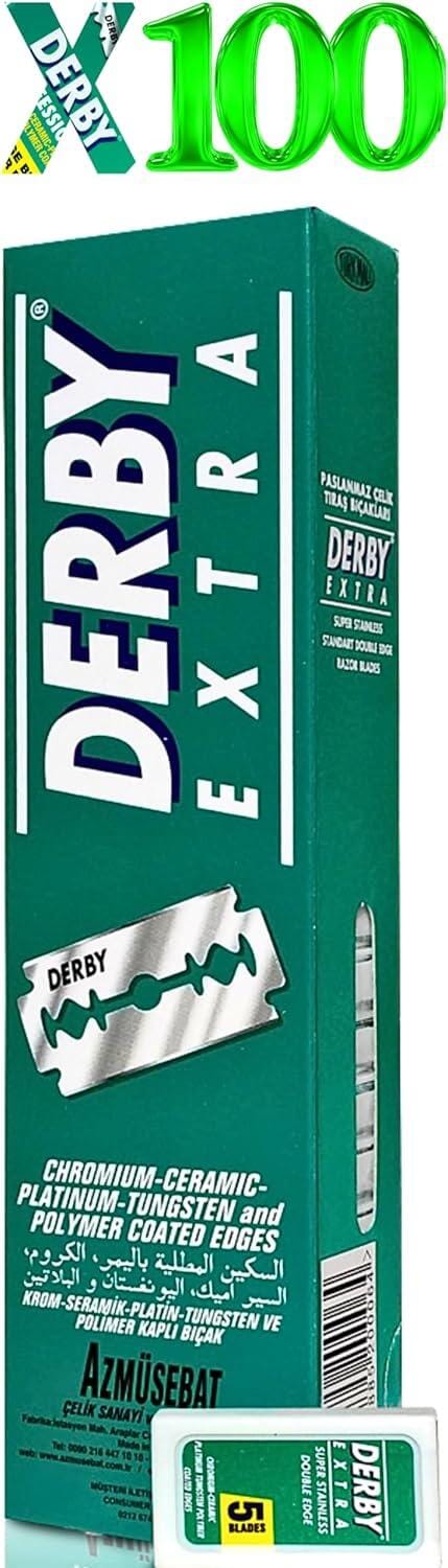 Derby Double Edge Razor Blades 100Pcs Razors & Razor Blades BarberSets 