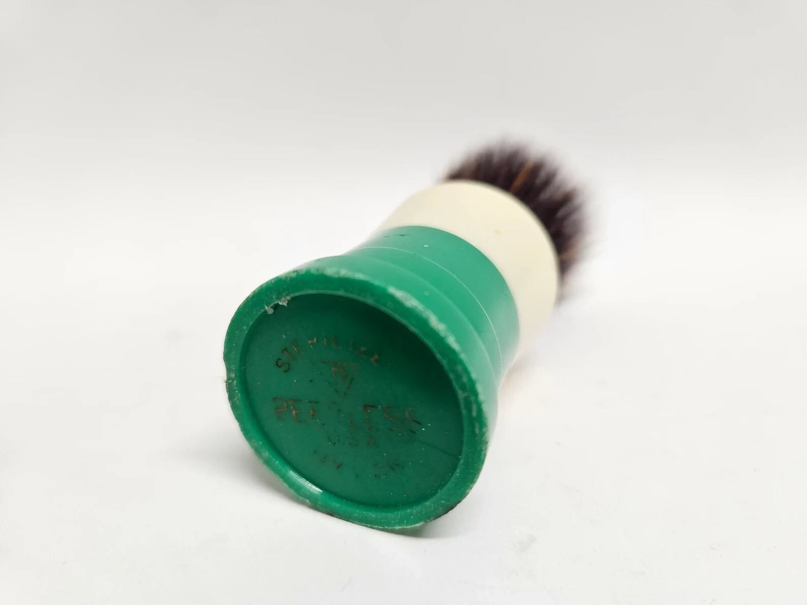 Vintage PEERLESS 19mm Shave Brush Shaving Brush Talent Soap Factory 