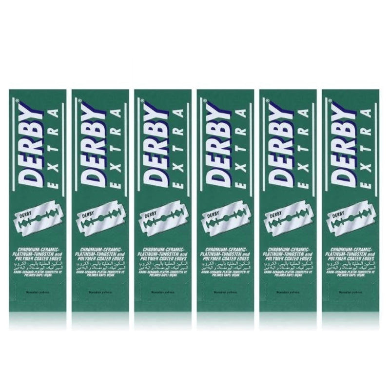 Derby Double Edge Razor Blades 100Pcs Razors & Razor Blades BarberSets 6x Pack 