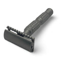 Matte Open Comb Stainless Steel Safety Razor (0.95) with Dimpled Handle - by Timeless Razors (Pre-Owned) (Copy) Safety Razor Murphy & McNeil Pre-Owned Shaving 
