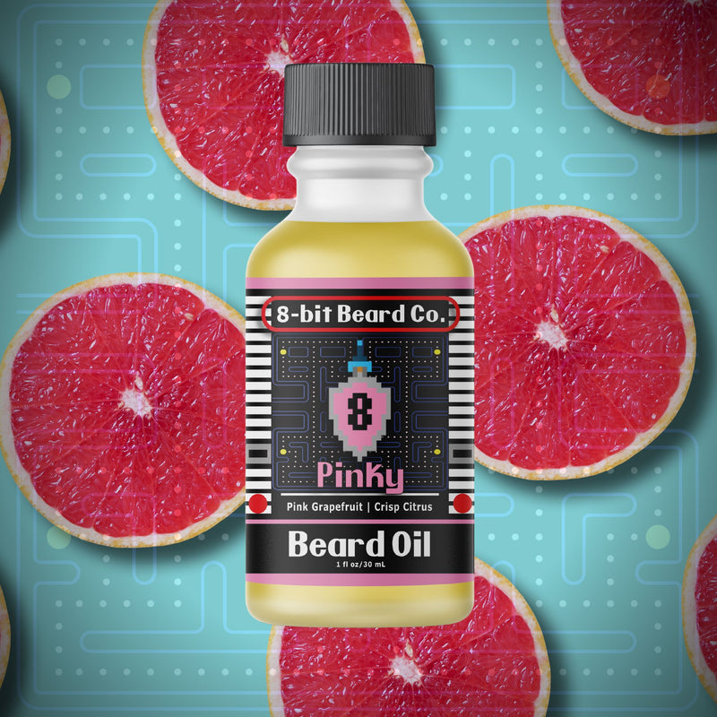 Pinky | Beard Oil - Pink Grapefruit, Sweet Orange and Litsea Beard Oil 8bit Beard Co. 
