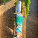 Kitty Karma Studio: Shores perfume roller on a sunlit wooden board
