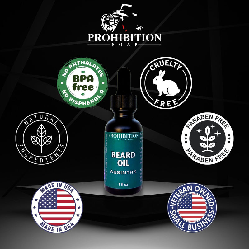 Absinthe Beard Oil Beard Oil Prohibition Soap 