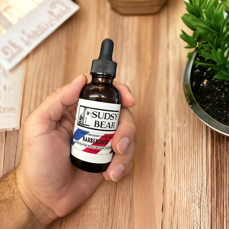 Barbershop Organic Beard Oil Beard Oil SUDSY BEAR SOAP COMPANY 