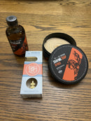 Merkur 34G (Gold) Safety Razor w/ B&M Shave Soap & Splash Bundle (Seville)
