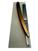 Straight Razor Shave Ready ~ RR Sculpture Razor On a Translucent Arkansas Natural Edge Straight Razor Steel 2 Stone 