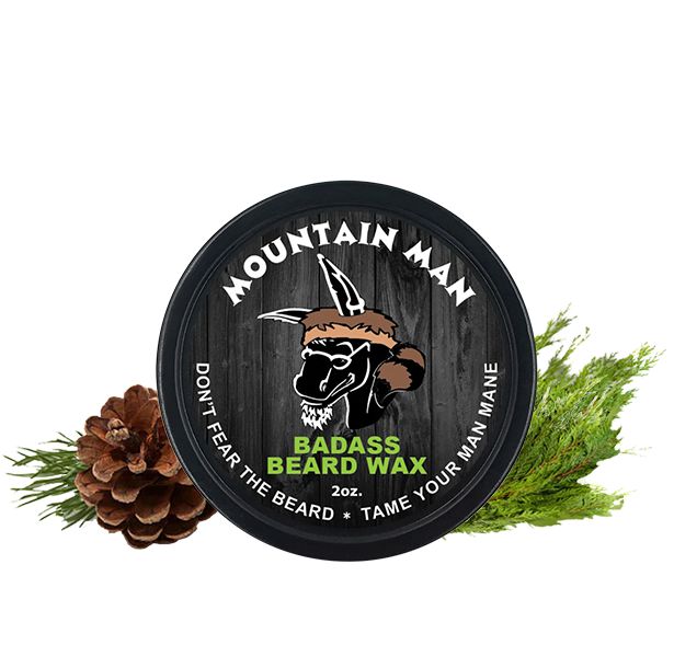 The Mountain Man Beard Wax Beard & Mustache Wax Badass Beard Care 