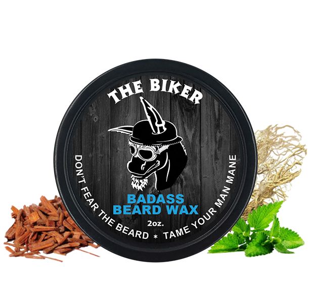 The Biker Beard Wax Beard & Mustache Wax Badass Beard Care 