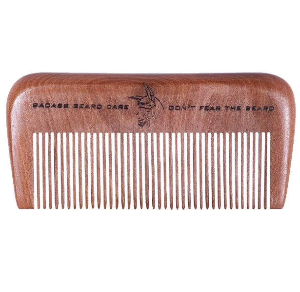 Badass Wood Beard Comb Beard Combs and Brushes Badass Beard Care 