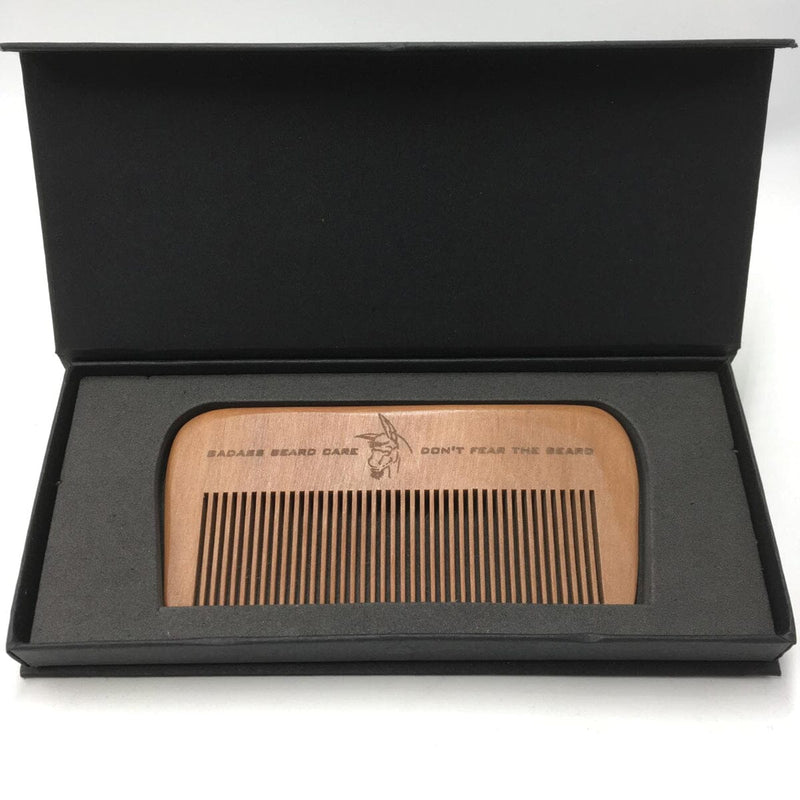 Badass Wood Beard Comb Beard Combs and Brushes Badass Beard Care 