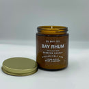 Bay Rhum Candle by Big White Yeti | 9 oz Amber Jar Candle Long Rifle Soap Co. 