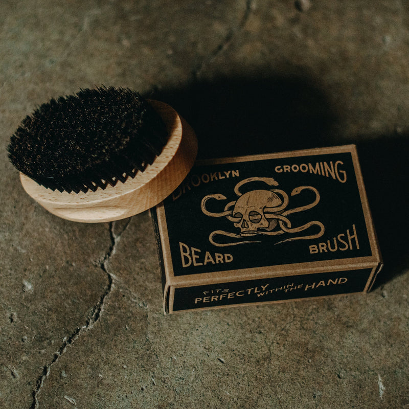 Beechwood and Boar Bristle Beard Brush Grooming Tools Brooklyn Grooming 