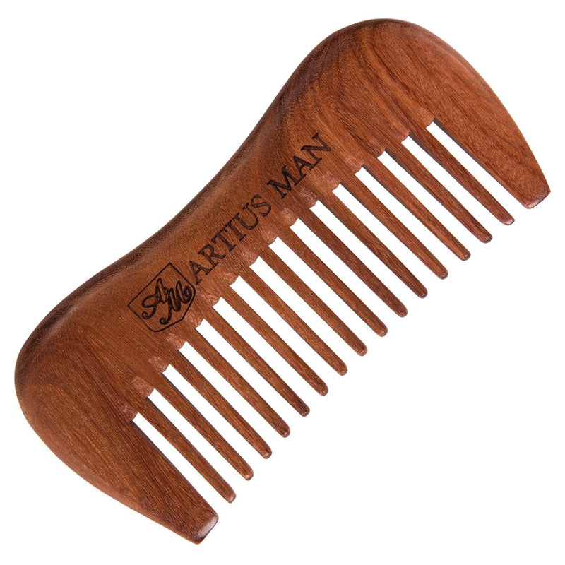 Handmade Wood Beard Comb Grooming Tools Artius Man 