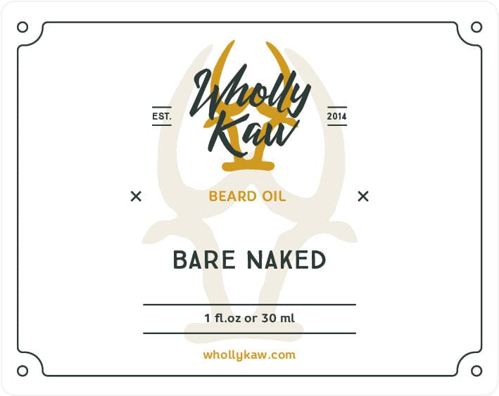 Bare Naked Beard Oil Beard Oil WhollyKaw 