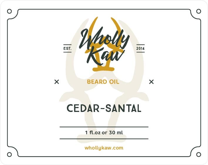 Cedar-Santal Beard Oil Beard Oil WhollyKaw 