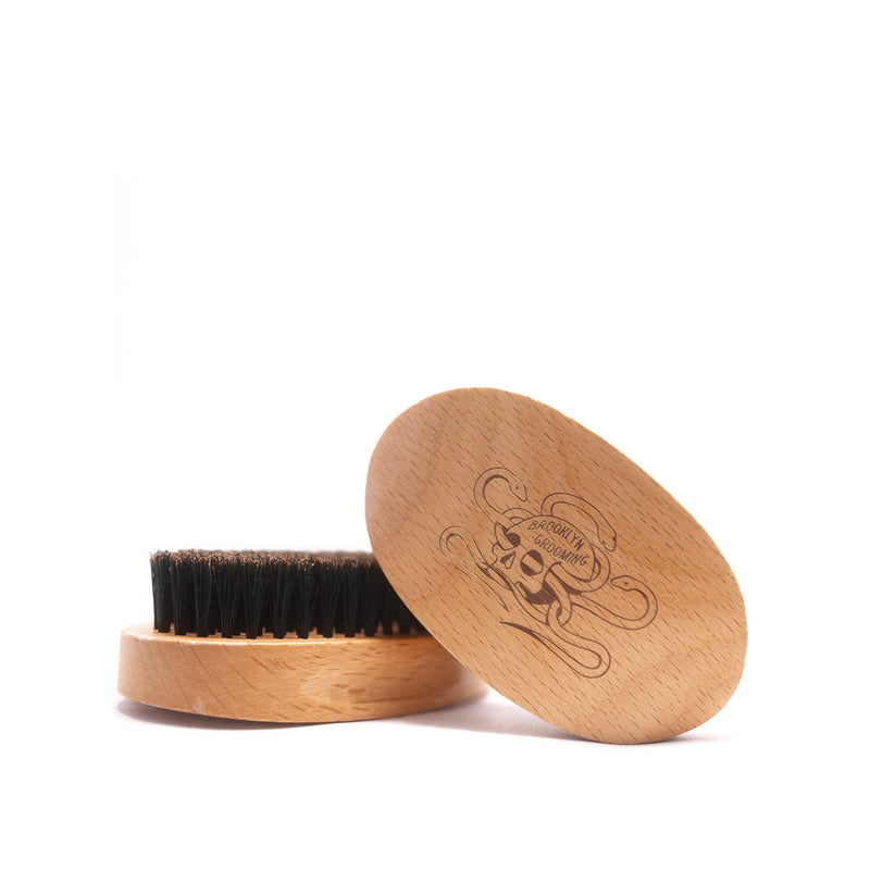 Beechwood and Boar Bristle Beard Brush Grooming Tools Brooklyn Grooming 