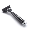 Black Handle Razor with Gillette ProGlide Fusion Blade Cartridge Razor Hawkins & Brimble COM 