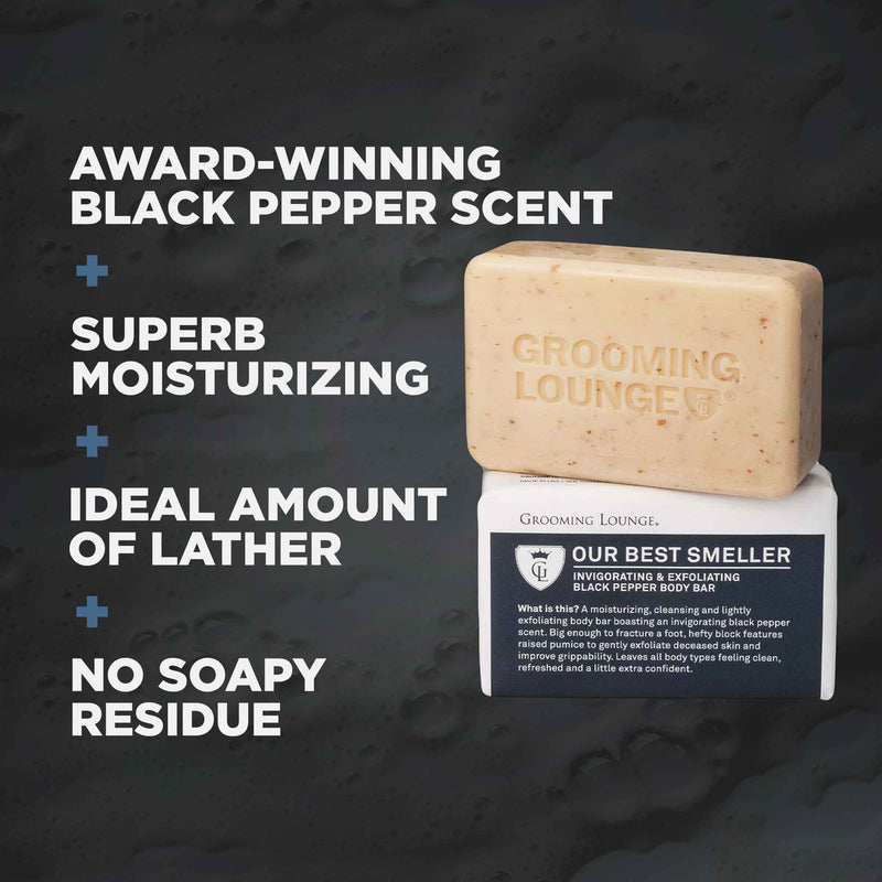 Grooming Lounge Our Best Smeller Body Bar 3-Pack (Save $5) Bath Soap Grooming Lounge 