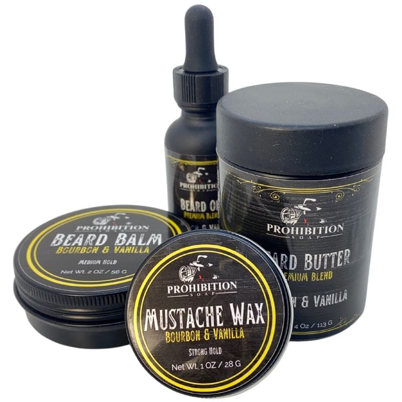 Bourbon & Vanilla Beard Balm Beard Balms & Butters Prohibition Soap 