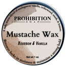 Bourbon & Vanilla Mustache Wax Beard & Mustache Wax Prohibition Soap 