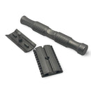 Matte Open Comb Stainless Steel Safety Razor (0.68) with Pineapple Handle - by Timeless Razors (Pre-Owned) (Copy) (Copy) Safety Razor Murphy & McNeil Pre-Owned Shaving 