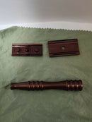 Guerilla Razors/Wolfman – Anodized Aluminum Razor 69SB+84OC Dual Head in Camo Brown/Black (x7 uses) Safety Razor Ice Shave 