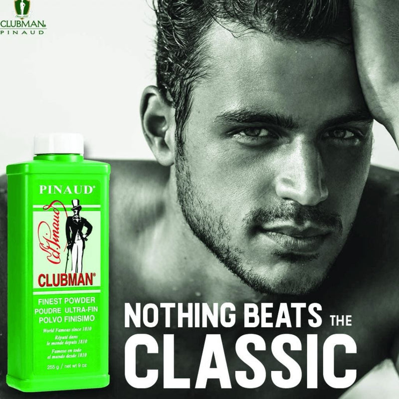 Clubman Pinaud Finest Powder for After Shave or Haircut, White 9oz Aftershave Aysun Beauty Warehouse 