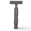 Matte Open Comb Stainless Steel Safety Razor (0.95) with Dimpled Handle - by Timeless Razors (Pre-Owned) (Copy) Safety Razor Murphy & McNeil Pre-Owned Shaving 
