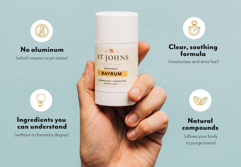 Bay Rum Aluminum Free Deodorant Deodorant St Johns Fragrance Co LLC™ 