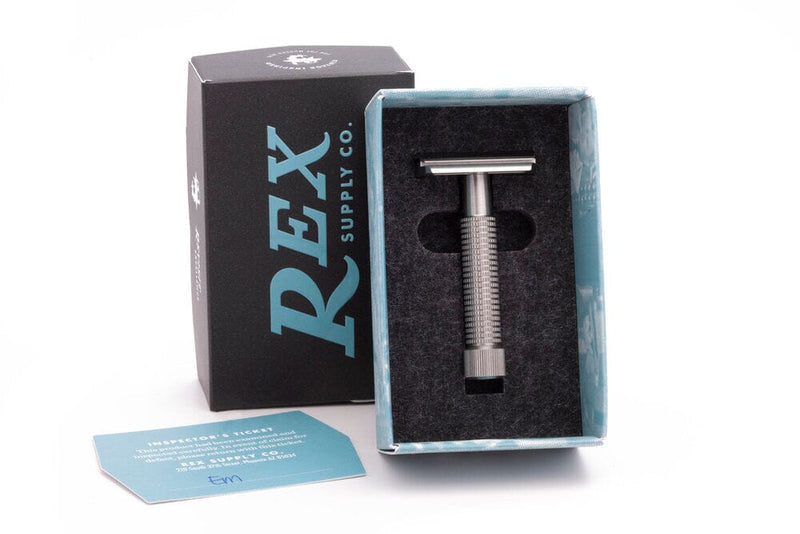 Envoy Stainless Steel DE Safety Razor (Choose Style) - by Rex Supply Co. Safety Razor Rex Supply Co. 