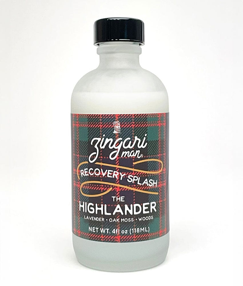 The Highlander Recovery Splash Aftershave Zingari Man 