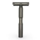 Ghost 70 Cross Grain Pattern Titanium Light Weight Safety Razor Safety Razor Murphy & McNeil Pre-Owned Shaving 