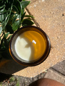 Kitty Karma Studio: Open candle showing wax and wick