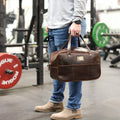 Crash Bag Cases and Dopp Bags Lifetime Leather Co Chocolate 