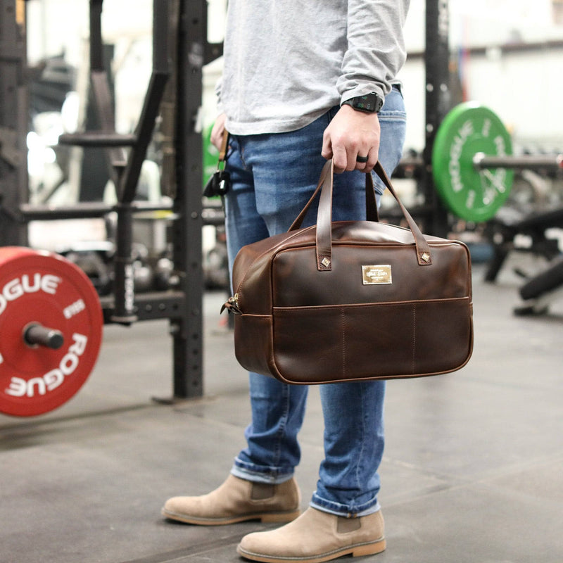 Crash Bag Cases and Dopp Bags Lifetime Leather Co Chocolate 
