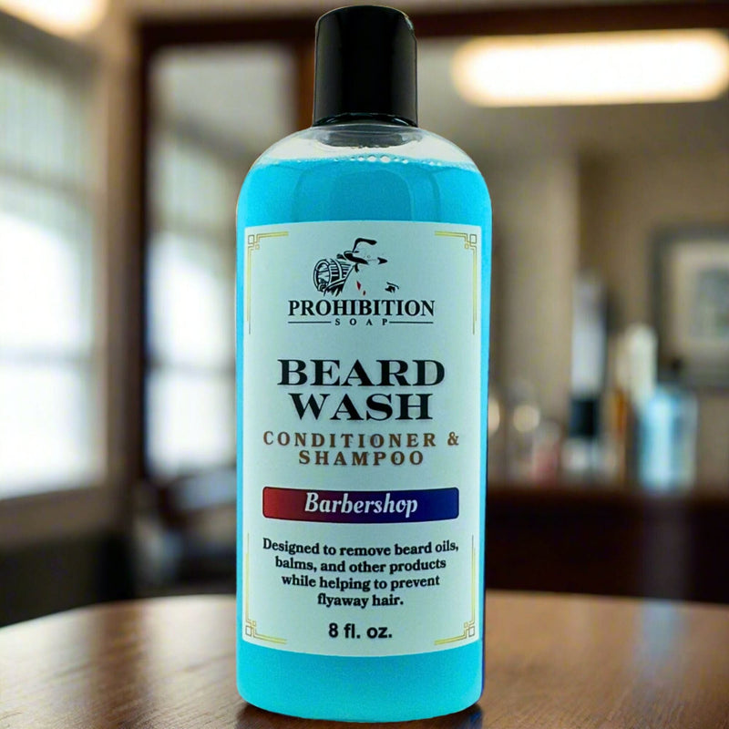 Barbershop Beard Wash Beard Washes & Conditioners Prohibition Soap Full Size 