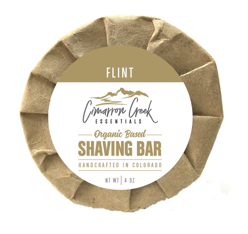 Flint Organic Shaving Bar Soap 3.2oz Shaving Soap Cimarron Creek Essentials Single Bar 