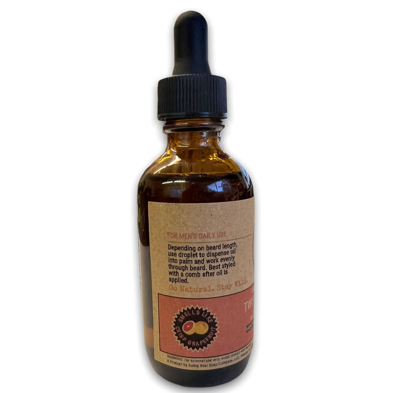 Twisted Grapefruit Organic Beard Oil Beard Oil SUDSY BEAR SOAP COMPANY 