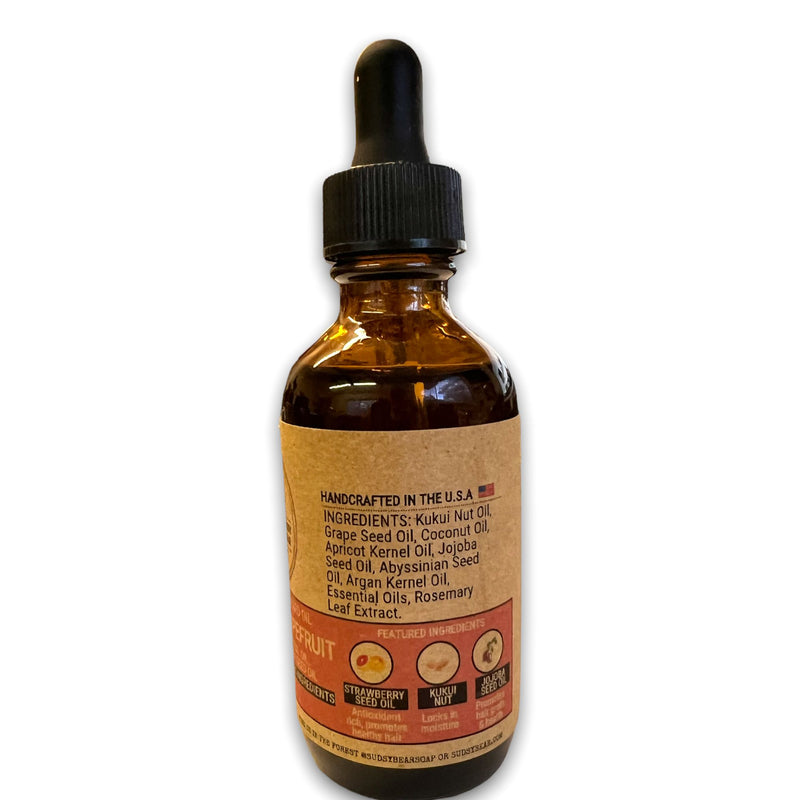 Twisted Grapefruit Organic Beard Oil Beard Oil SUDSY BEAR SOAP COMPANY 