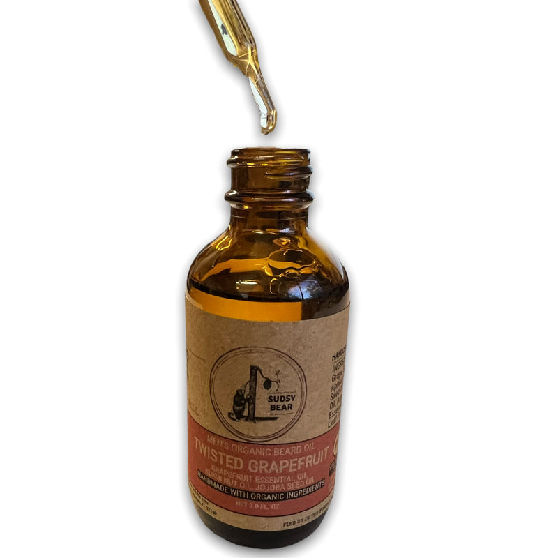 Twisted Grapefruit Organic Beard Oil Beard Oil SUDSY BEAR SOAP COMPANY 