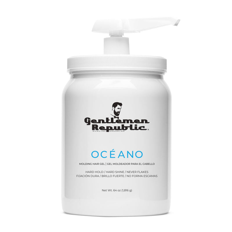Oceano Hair Gel Pomades & Hair Clay Gentlemen Republic 64oz w/ Pump 