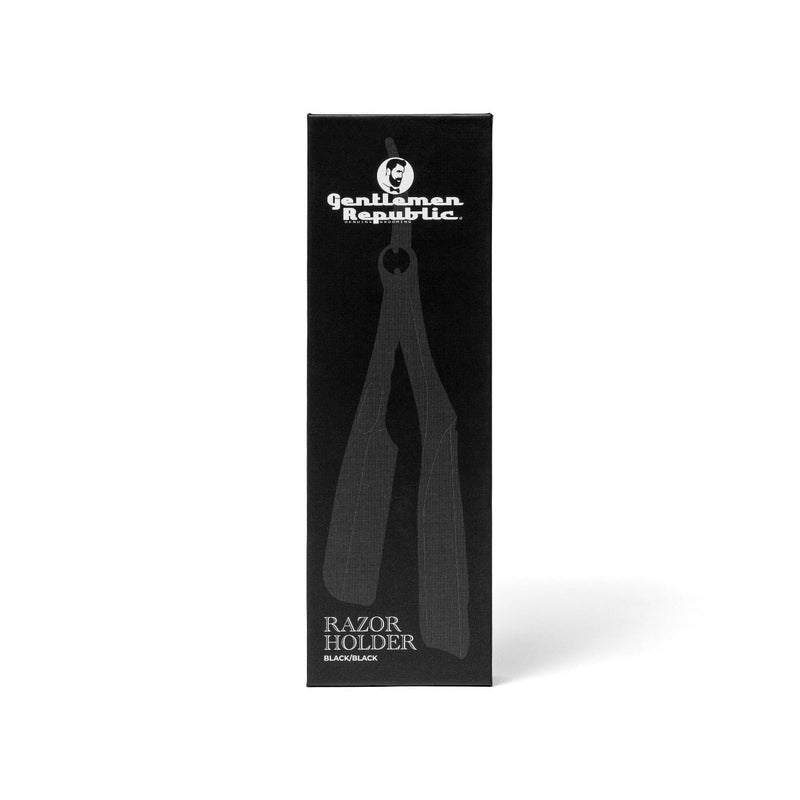 Matte Black Straight Razor Holder Straight Razor Gentlemen Republic 